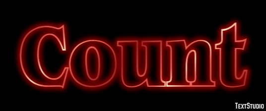 Count Texteffekt