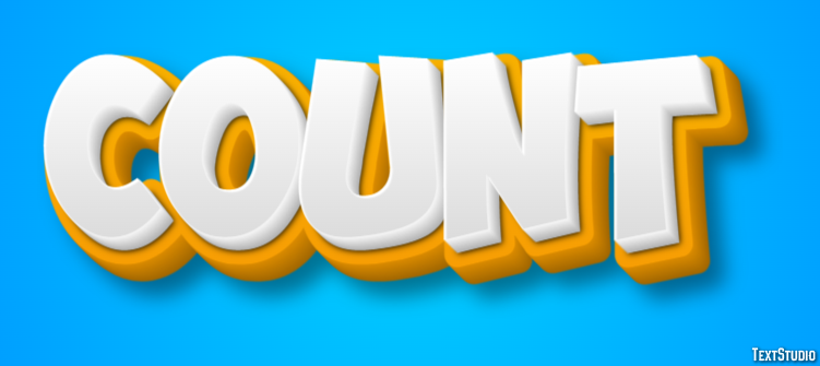 Count Texteffekt