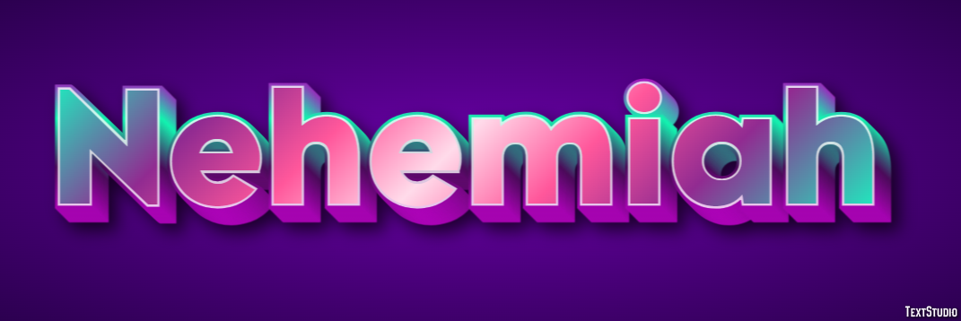 Nehemiah Text effect