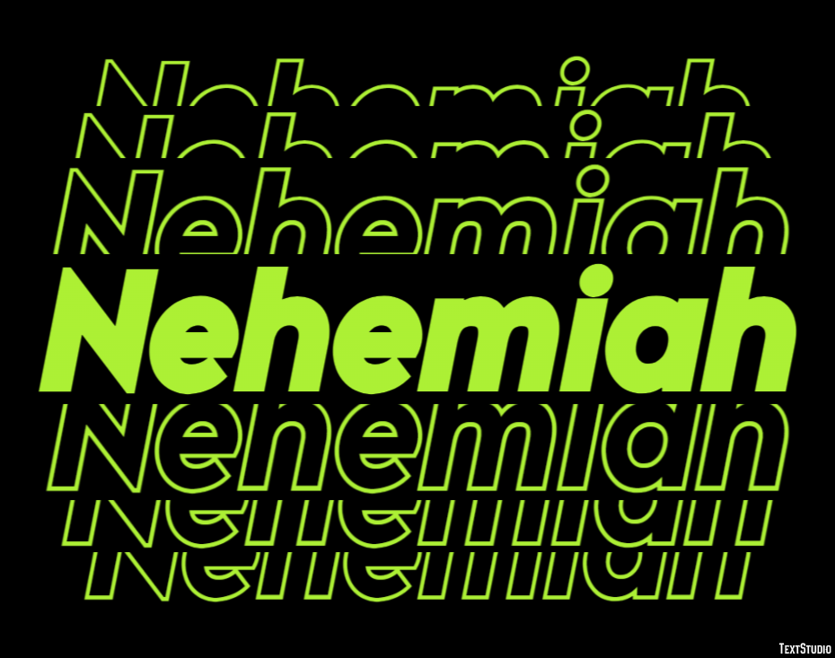 Nehemiah Text Effect