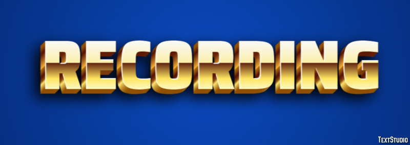 Recording Text Effect