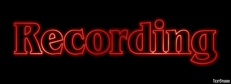 Recording Efecto de Texto