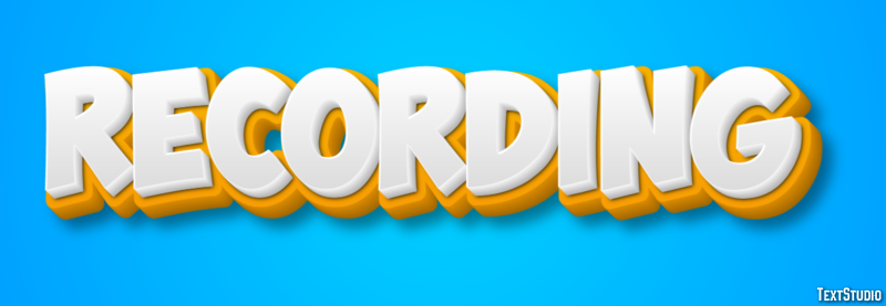 Recording Text Effect