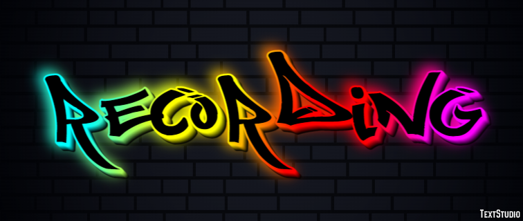 Recording Text Effect