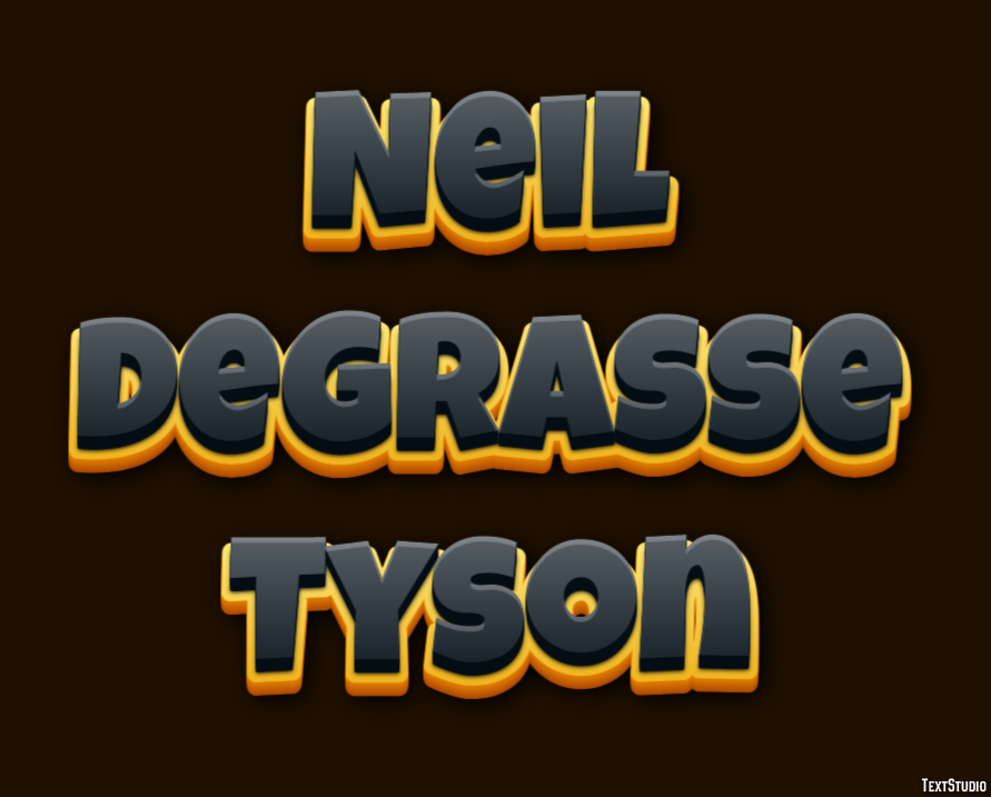 Neil deGrasse Tyson Texteffekt