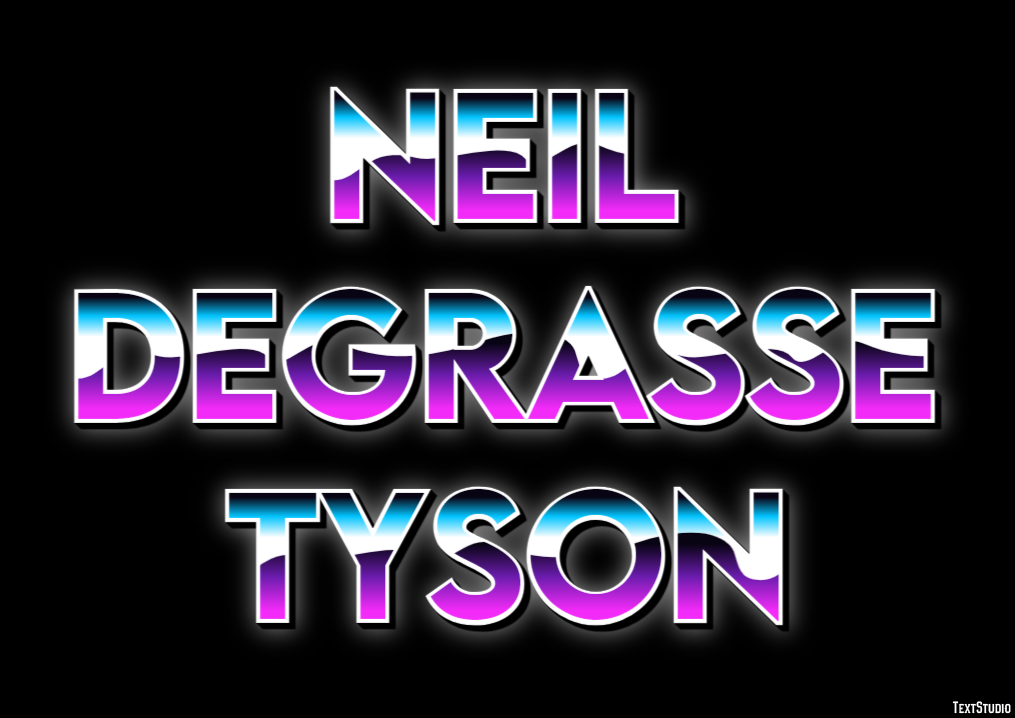 Neil deGrasse Tyson Efeito do texto