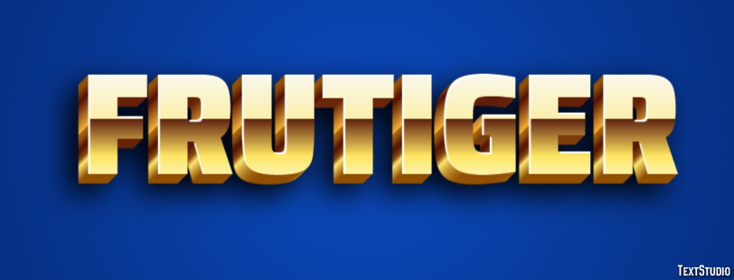 Frutiger Text Effect