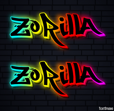 зорилла zorilla Эффект текста