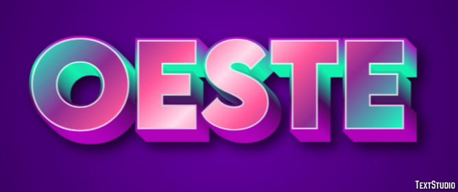 Oeste Text Effect