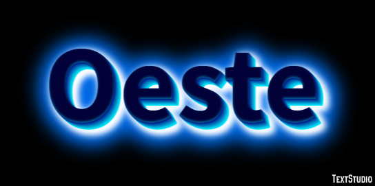 Oeste Text effect