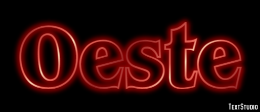 Oeste Text effect