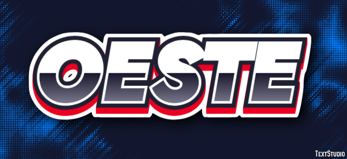 Oeste Text effect