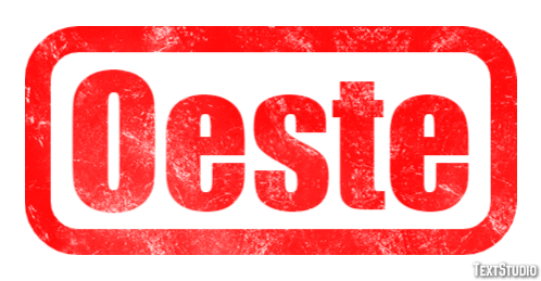 Oeste Text effect