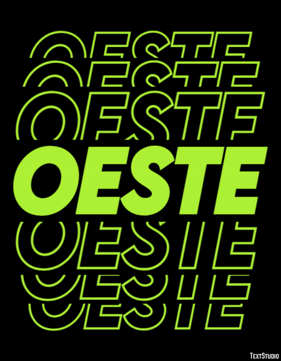 Oeste Text effect