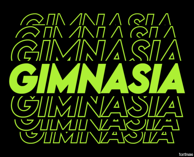 Gimnasia Efecto de texto