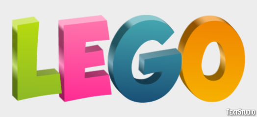 Lego Text effect