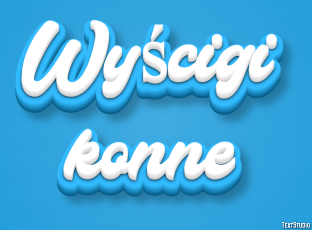 Wyścigi konne Efekt tekstowy