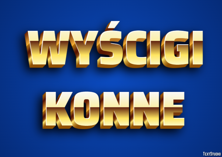 Wyścigi konne Efekt tekstowy