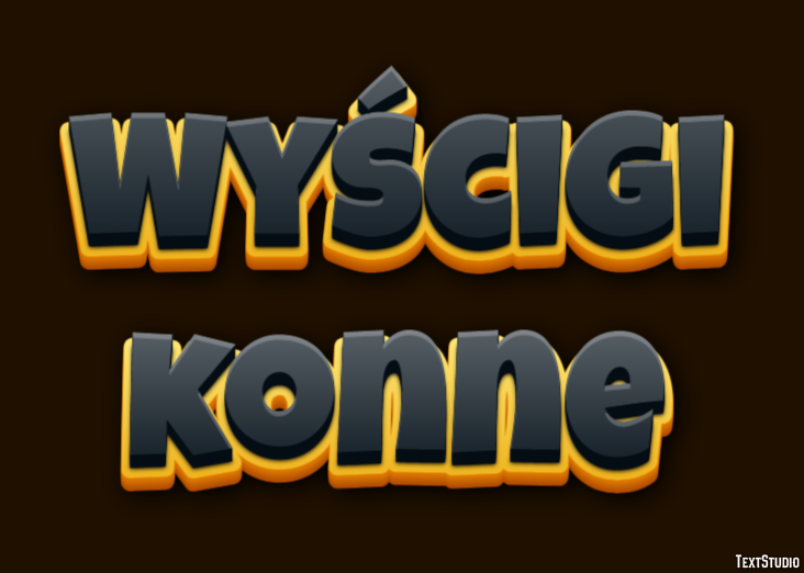 Wyścigi konne Efekt tekstowy