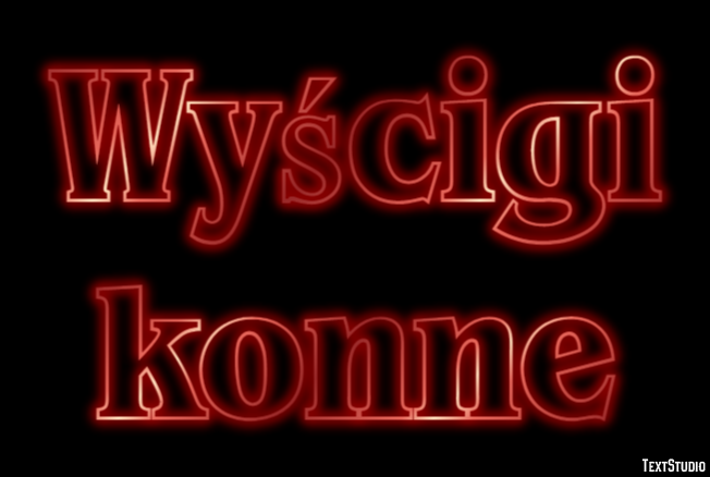 Wyścigi konne Efekt tekstowy