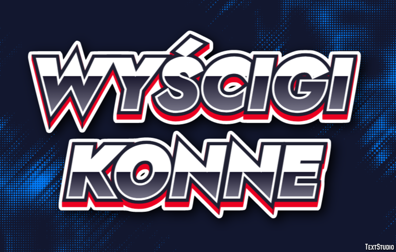 Wyścigi konne Efekt tekstowy