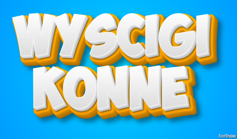 Wyścigi konne Efekt tekstowy
