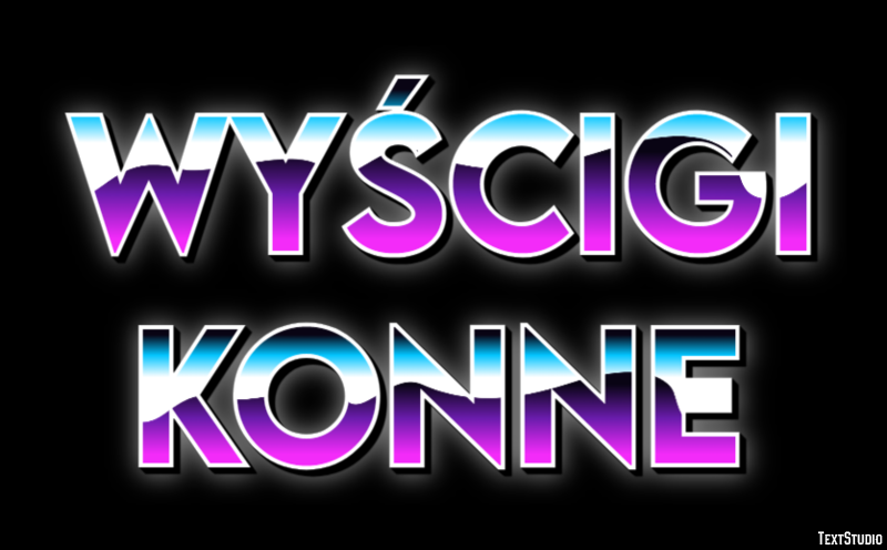Wyścigi konne Efekt tekstowy