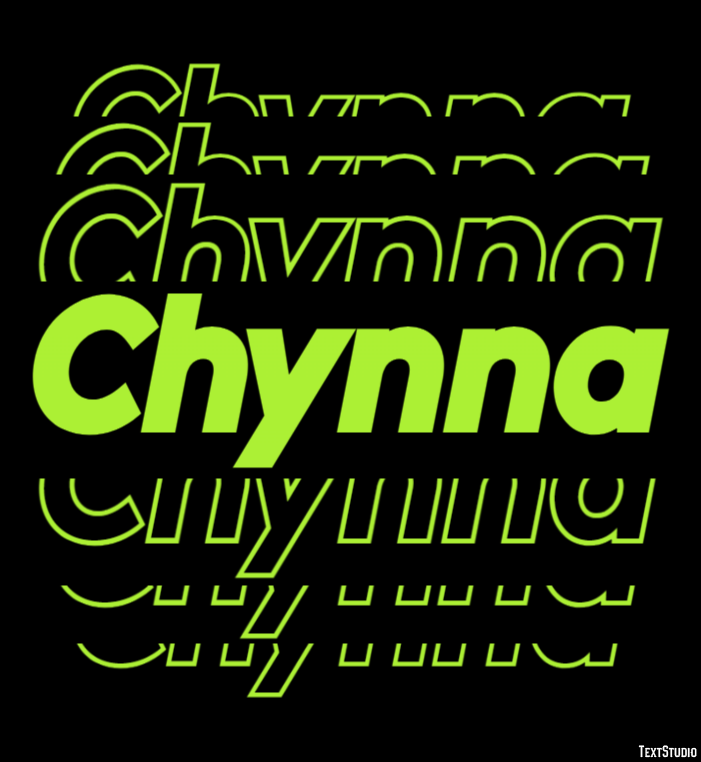 Chynna Effetto testo
