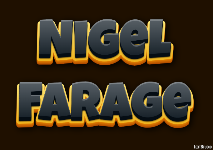 Nigel Farage Efekt tekstowy
