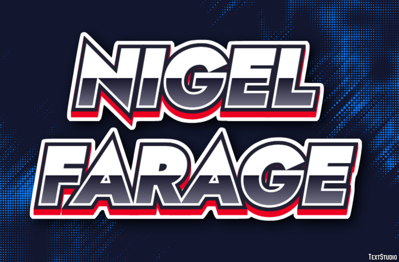Nigel Farage Effetto testo