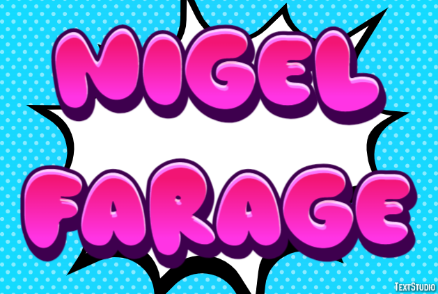 Nigel Farage Effetto testo