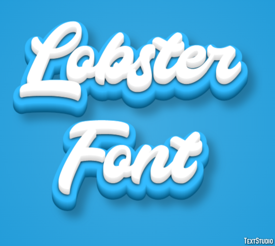 Lobster Font Texteffekt