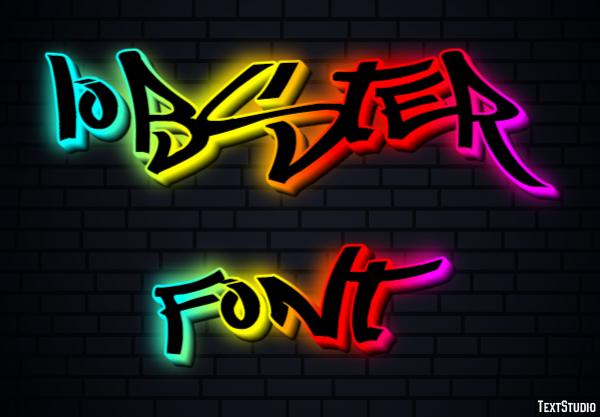 Lobster Font Texteffekt