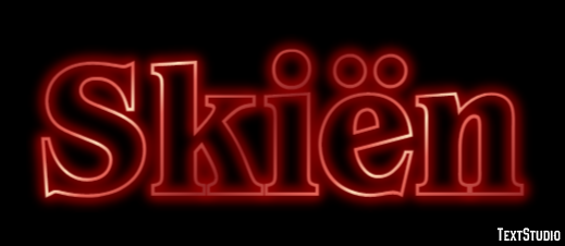 Skiën Text Effect