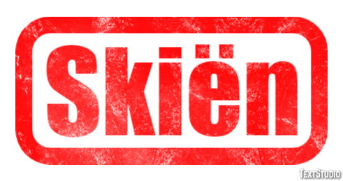 Skiën Text effect