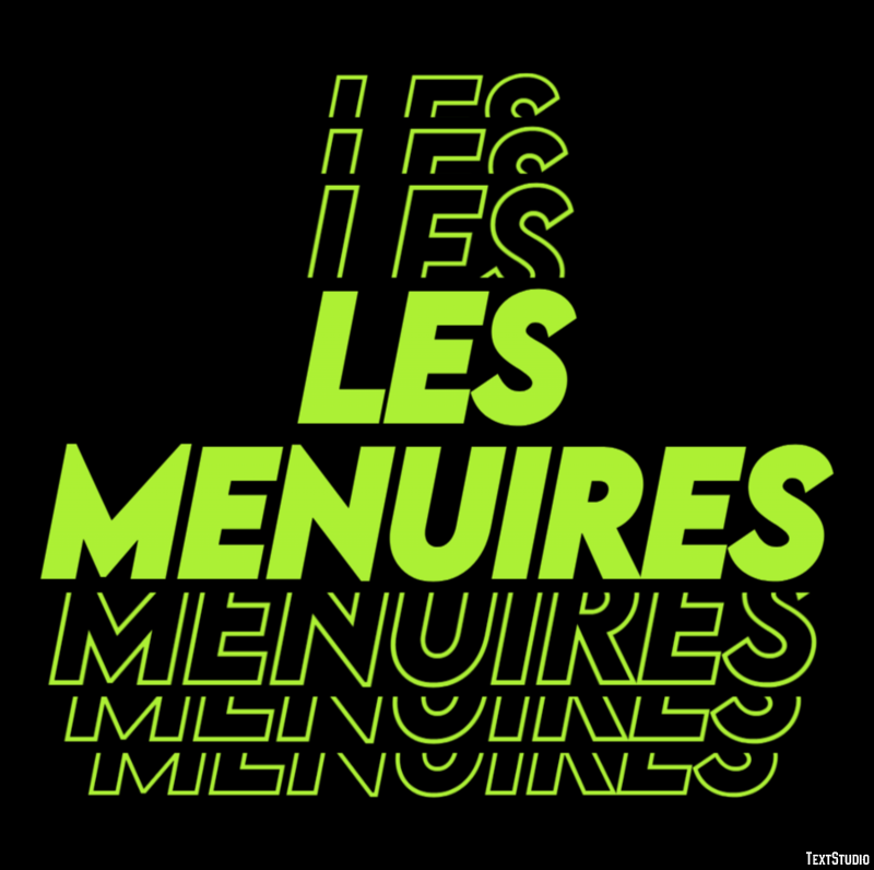Les Menuires Effetto testo