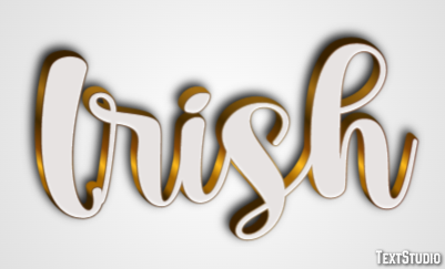 Irish Text Effect