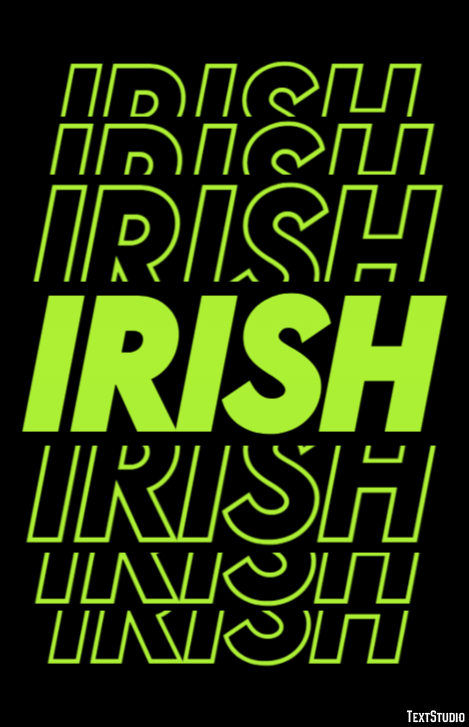 Irish Efecto de Texto