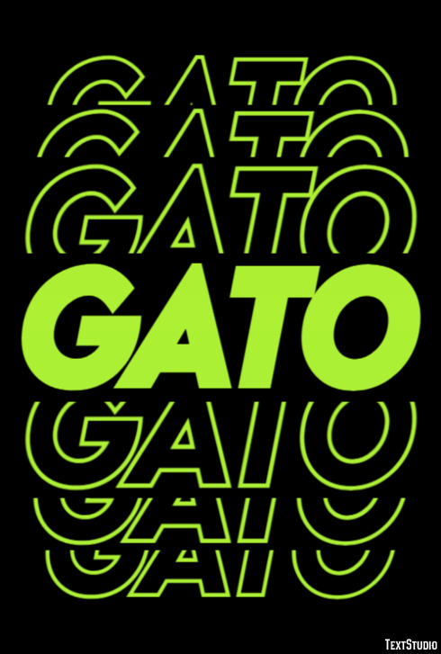 Gato Effetto testo