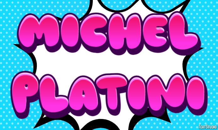 Michel Platini Texteffekt