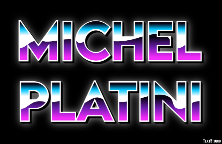 Michel Platini Texteffekt