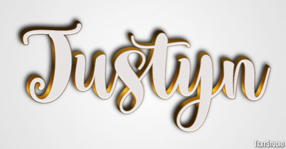 Justyn Efeito de texto