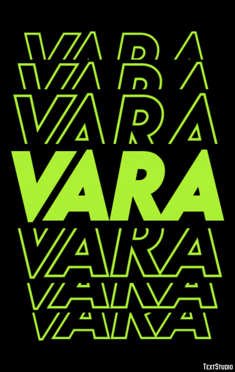 Vara Efeito do texto