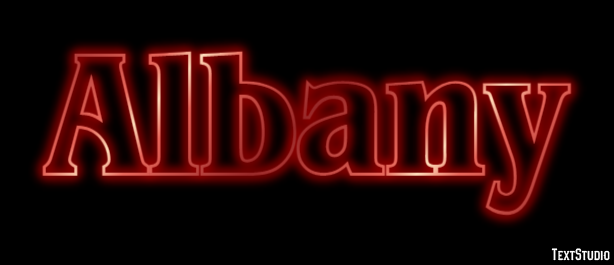 Albany Efekt tekstowy