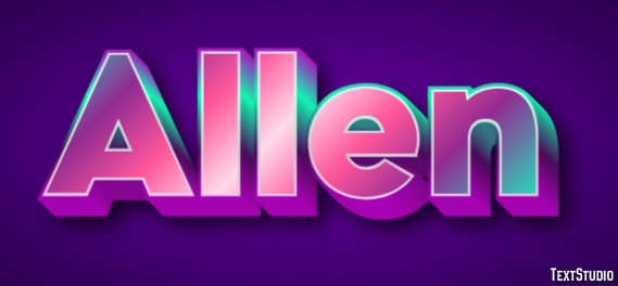 Allen Efeito de texto