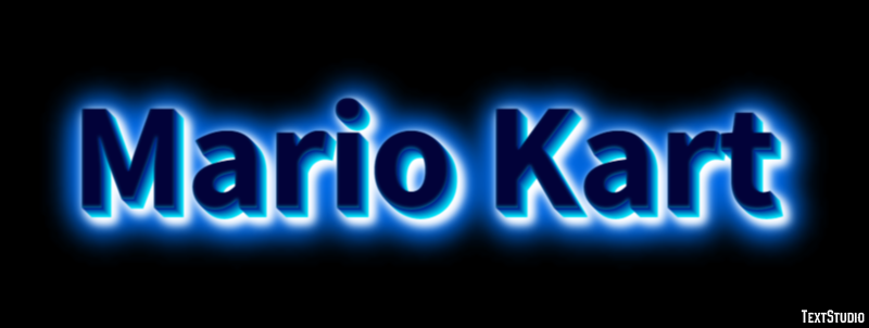 Mario Kart Текстовый эффект