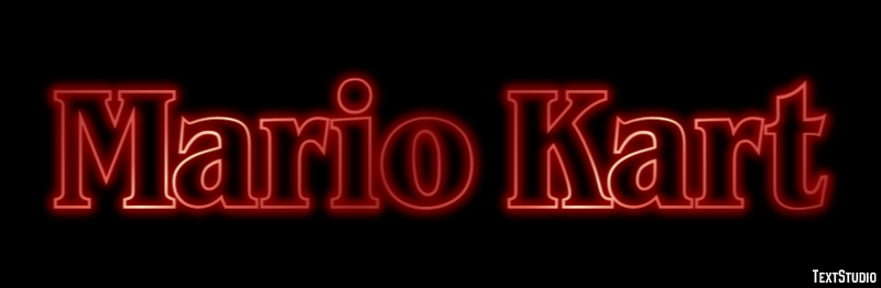 Mario Kart Текстовый эффект