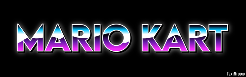 Mario Kart Текстовый эффект