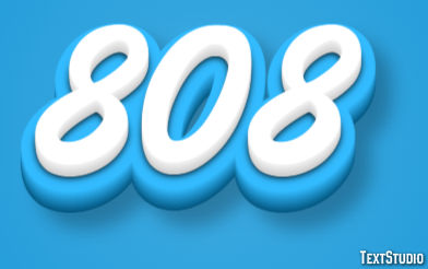 808 Text Effect