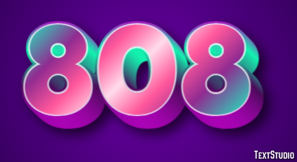 808 Text Effect